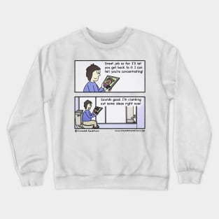 Bathroom office Crewneck Sweatshirt